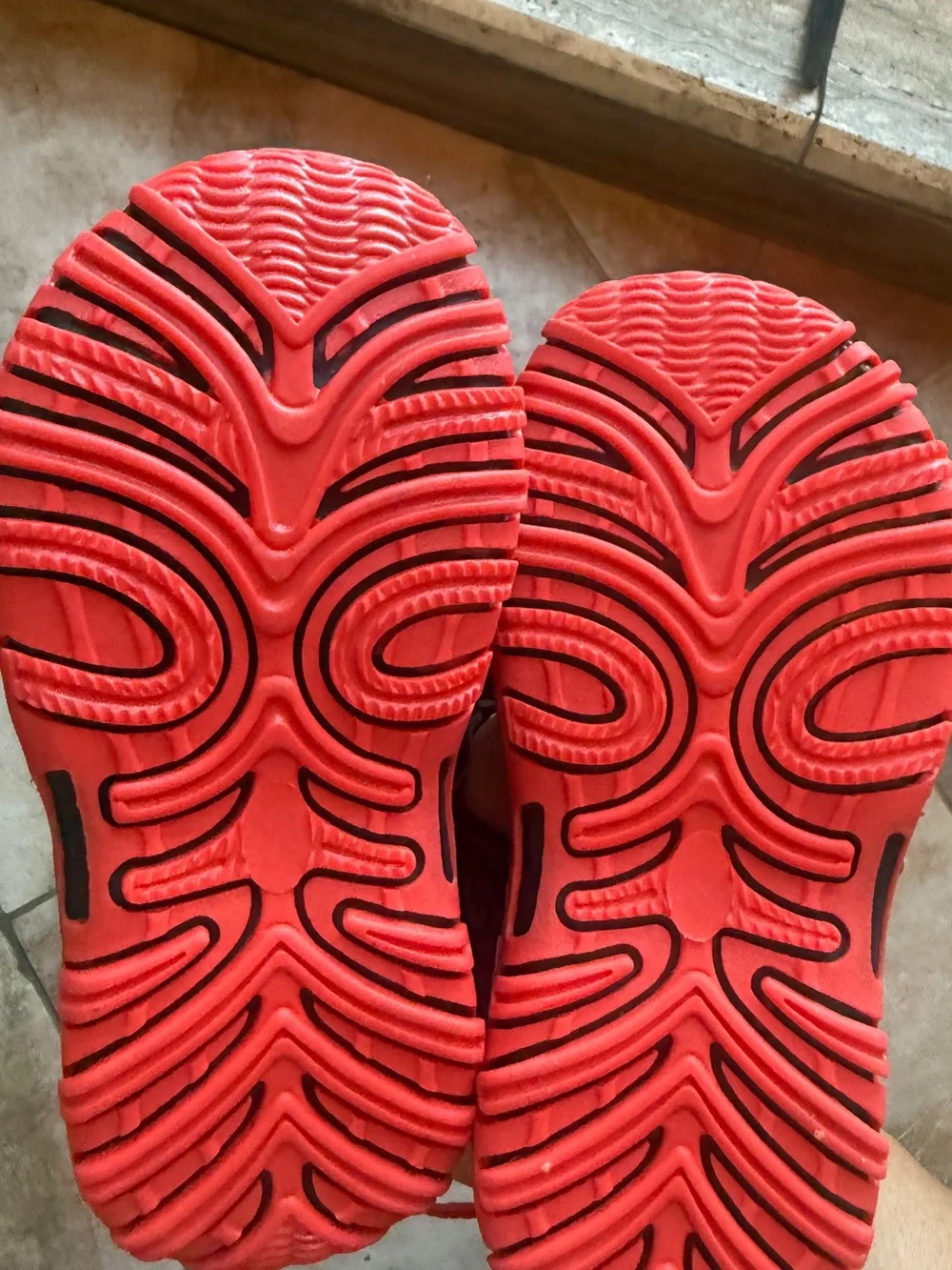 Mickey Mouse Black and Red Kids Hook-and-Loop Sandals